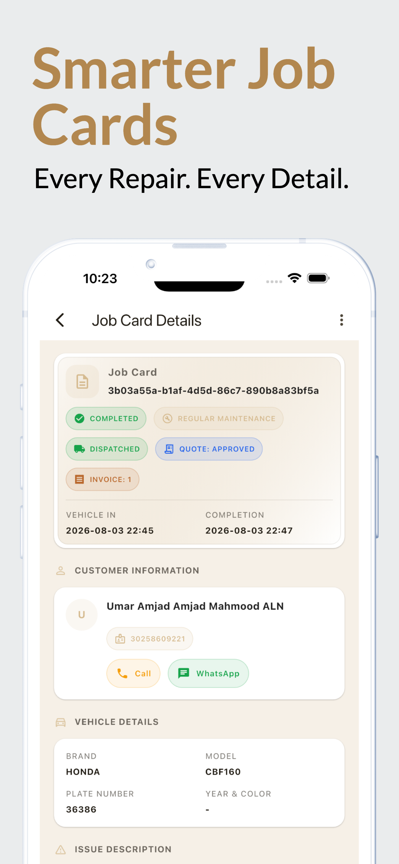 Smarter Job Cards